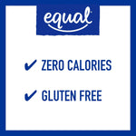equal 800-count sweetener packets aspartame acesulfame-k sugar alternative zero calorie erythritol free