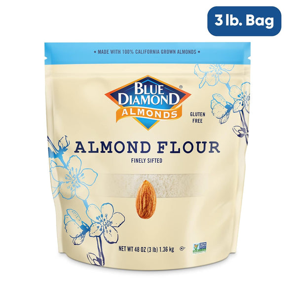 blue diamond almond flour gluten free blanched finely sifted baking keto paleo 48 oz