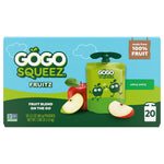 GoGo squeeZ No Sugar Added Applesauce and Fruit Puree, Apple, 3.2 oz Pouches, Pack of 20, Fruit Snacks for Kids