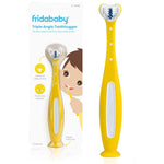 Frida Baby triple-angle toothhugger training toddler toothbrush blue 2 years and up for kids