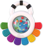 Baby Einstein Outstanding Opus octopus sensory teether rattle multi-use toy, BPA free, chillable, 3 months up, multicolored