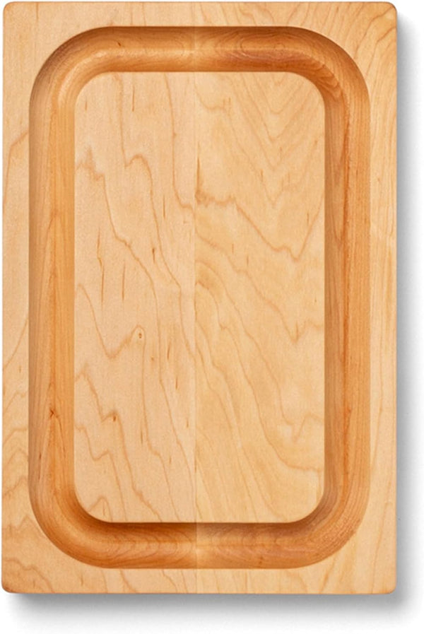 John Boos Chop-N-Slice Series Rectangular Maple Cutting Board, 16" x 10" x 1" Dimensions, Made in the USA