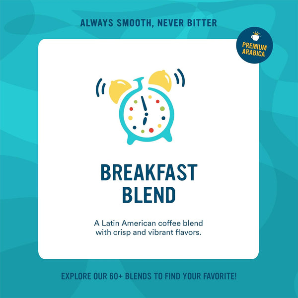 cameron's breakfast blend, 32-ounce, uniquely handcrafted coffee, sustainable, small-batch roasted