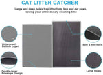 pieviev cat litter mat waterproof urine proof trapping mat 1 pack gray 24x15 inch