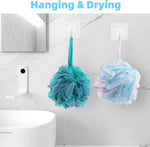 chuya bath sponges loofahs 70 grams large size, 4 pack shower sponge exfoliating cleaning bath loofa body scrubber balls
