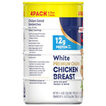 Swanson White Premium Chunk Chicken Breast in Water, 4.5 oz, Pack of 4