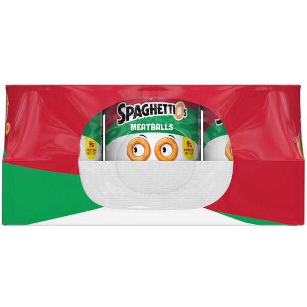 SpaghettiOs 15.6 oz Canned Pasta with Meatballs, 12 Pack, No Artificial Colors, No Added MSG
