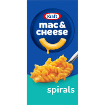 Kraft Spirals Mac and Cheese, 1 Box, Original Flavor, No Artificial Flavors, Preservatives or Dyes, 5.5 oz