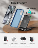 inou 15w fast qi wireless charger with adaptive light for iphone samsung google and more