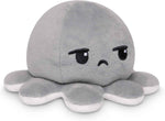 TeeTurtle Reversible Octopus Plushie - 4-Inch Pink + Aqua Two-Sided Flip Plush Toy with Embroidered Details - Cute Mini Collectible Plush for Kids, Teens, and Adults