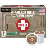 Black Rifle Coffee Company Just Black medium roast K Cups, 50 count, compatible with Keurig machines