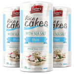 LIEBERS Rice Cakes, Kosher Certified Snack, Pack of 3, Unsalted