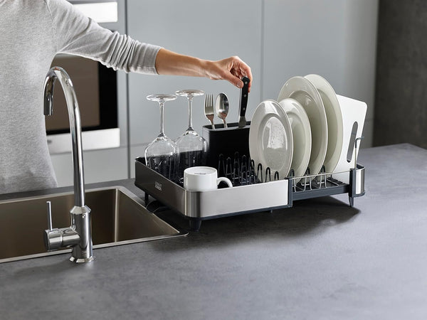 Joseph Joseph Extendable Dish Drying Rack with Dual Parts - Stainless Steel