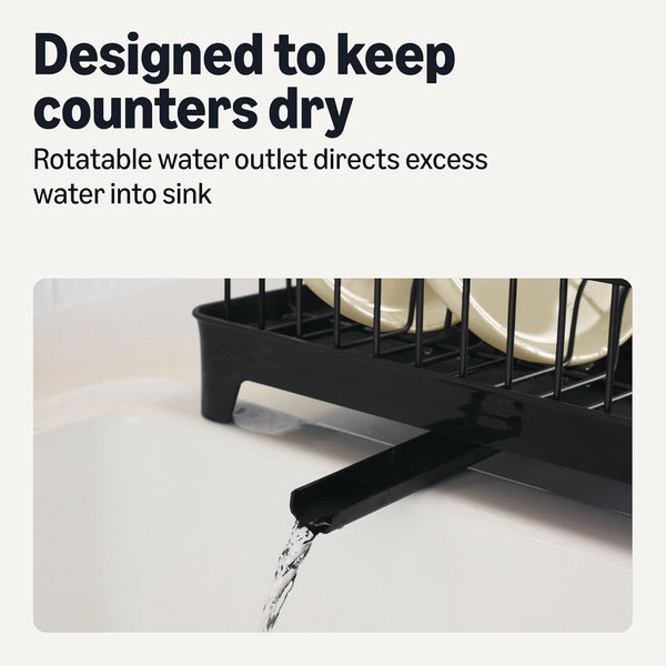 Amazon Basics Stainless Steel Dish Drying Rack for Kitchen Counters
