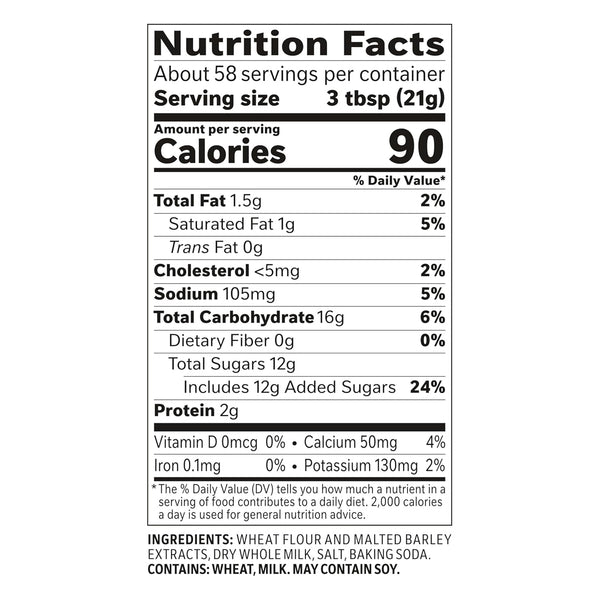 Carnation 2.72 lb Dry Shelf Stable Malted Milk Powder for Baking and Shakes