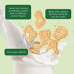 ChocZero Animal Crackers, Sugar Free Cinnamon Cookies, Gluten Free, Keto Friendly, High Fiber, 12 oz Tub