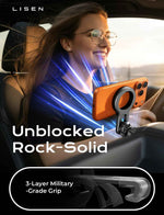 LISEN for MagSafe Car Mount, 2026 Magnetic Phone Holders for Car Air Vent Phone Mount [Ultra-Magnetic] Hands Free Cell Phone Holder Strong Clip Car Accessories for Men Women fit iPhone 17 16 15 14 Pro