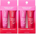 e.l.f. Squeeze Me More Lip Balm Duo, 2-Count, Mango and Watermelon, Vegan, Cruelty-Free, Hyaluronic Acid
