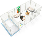 fxw homeplus unleashed 24 inch 6 panels dog pen black patented