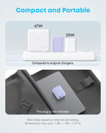 Anker iPhone Charger, 2-Pack 20W Fast USB C Charger Block, Type C Charger Fast Charging for iPhone 17/17 Pro Max/16 Series/iPad Pro and More (Purple, 2 Pack & 2 Cable)