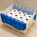 Akro-Mils 12 Gallon KeepBox Storage Container with Lid, Clear Plastic, 21.5 x 15.25 x 12.5 inches