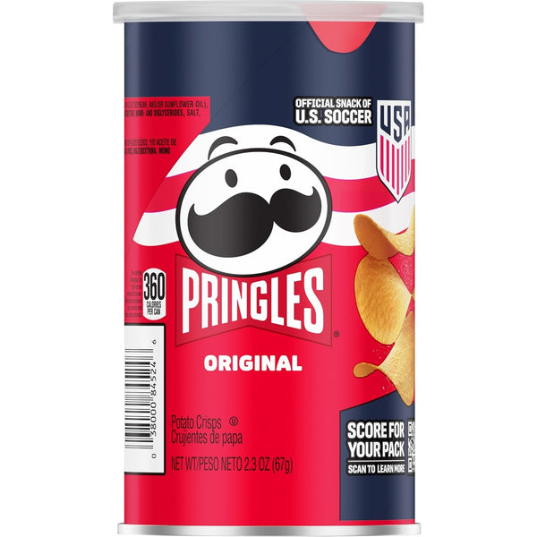 Original Flavor Pringles Potato Crisps Chips in 12 Cans for Snacking