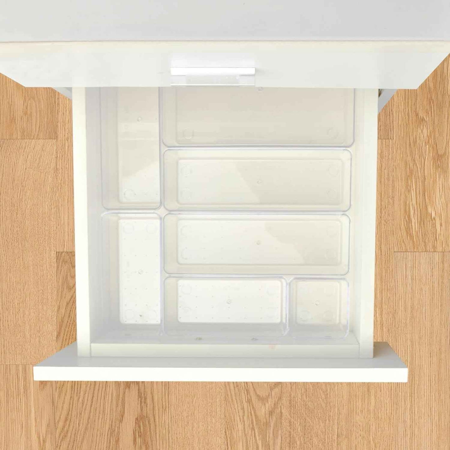 Drawer Organizers Set of 15, 4 Sizes Clear Plastic Drawer Organizers and Storage Bins for Kitchen, Bathroom, Office, Dresser Desk Drawer Organizer Tray for Jewelry, Makeup, Junk, Gadgets