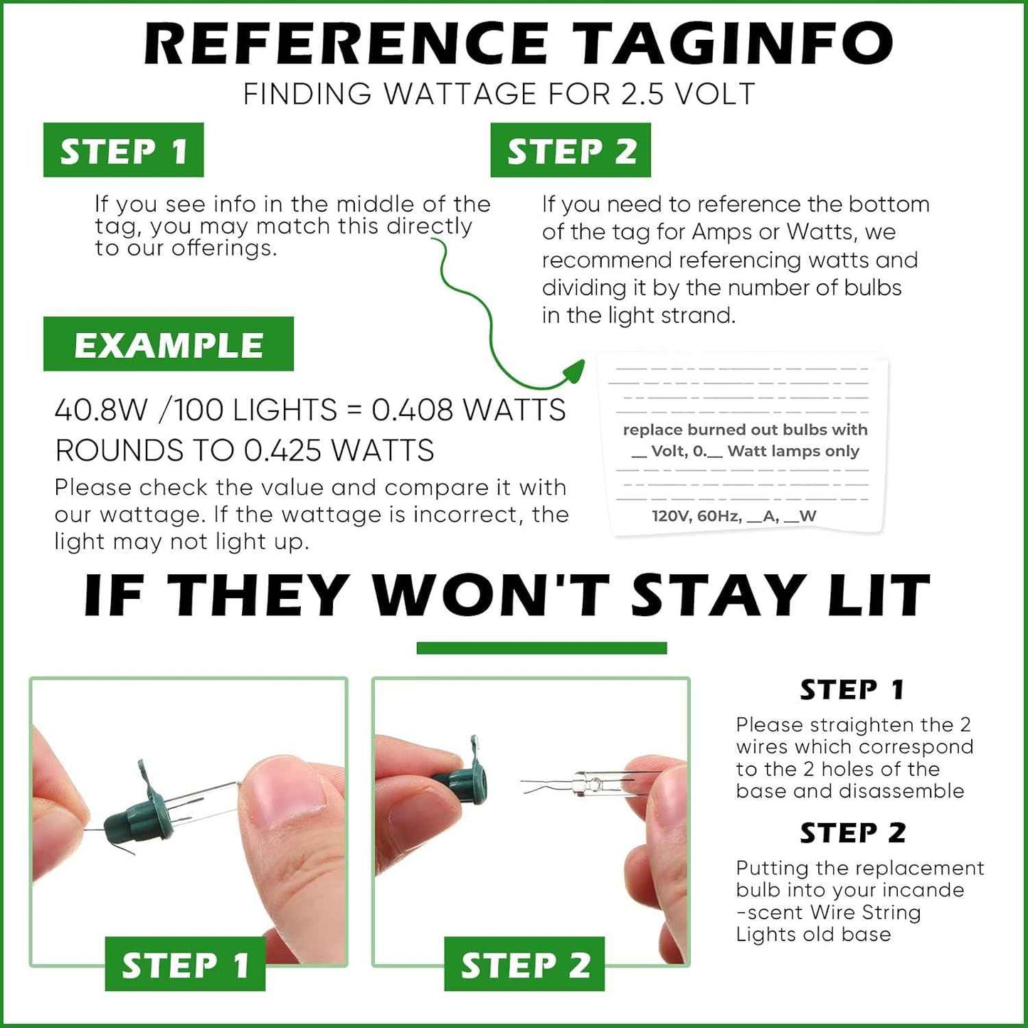 Mudder 100 Pcs Mini Christmas 2.5 Volt Replacement Light Bulbs for Christmas Trees Decorative Light Supplies Indoor Outdoor Xmas Decor, 0.17 Ampere, 0.42 Watt (Clear)