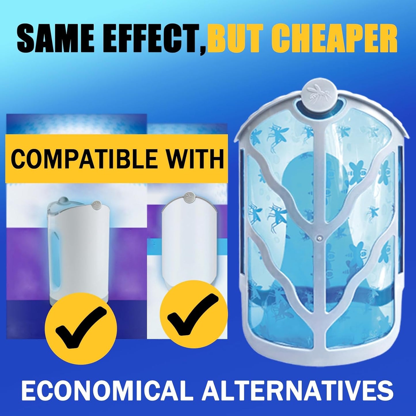 BAIMNOCM 16 Pack Refills Cartridge Compatible with Flying Insect Trap M364 M364A and Max, White