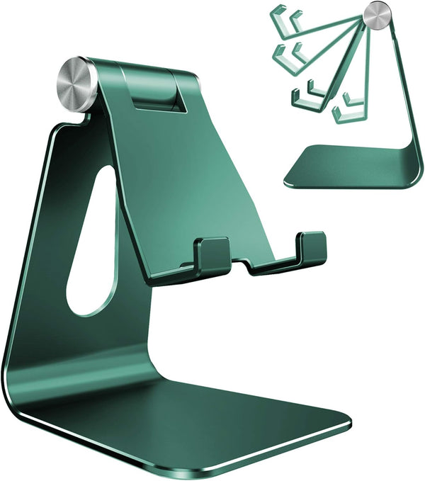 Adjustable Aluminum Phone Stand for Mobile Phones and E-Readers