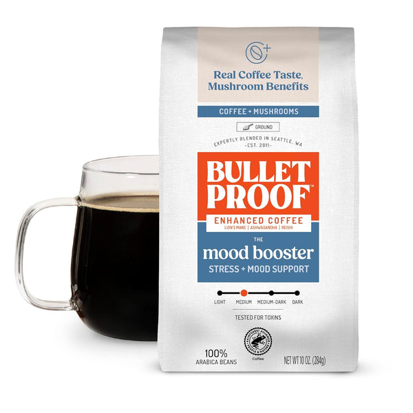 High Achiever Mushroom Coffee Grounds with Lion's Mane, B Vitamins & Adaptogens