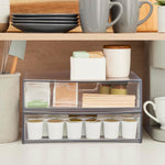 STORi STAX Plastic Stackable Organizer Drawers Set of 2 Clear Made in USA