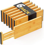 Bamboo dresser drawer dividers for organization and customization