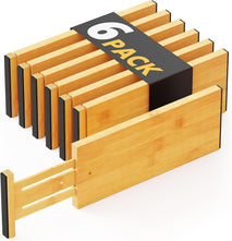 Bamboo dresser drawer dividers for organization and customization