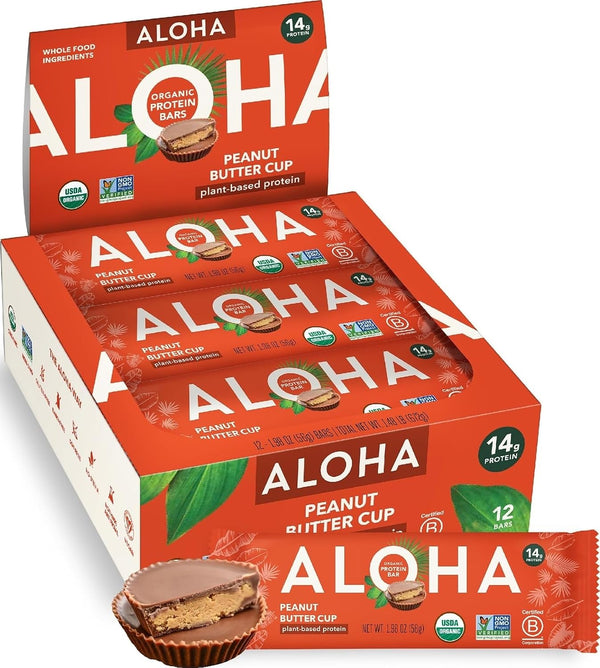 Organic Plant-Based Protein Bars, 12-count, 1.98 Oz, Vegan, Gluten-Free, Paleo