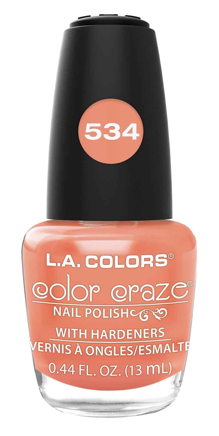 L.A. COLORS Color Craze Nail Polish, Glitter Bomb CNP543
