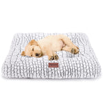 Soft Fluffy Pet Cushion Mat for Small Dogs, Anti-Slip Comfy Kennel Pad for Puppy Crates, 24x18 inches