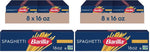 Barilla Spaghetti Pasta, Non-GMO, Durum Wheat Semolina, Kosher Certified, 16 oz. Box (Pack of 8)