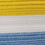 Amazon Basics Microfiber Cleaning Cloths, Ultra Absorbent, Lint Free, Streak Free, Non-Abrasive, Reusable and Washable, 16" x 12", Blue/White/Yellow, Pack of 24