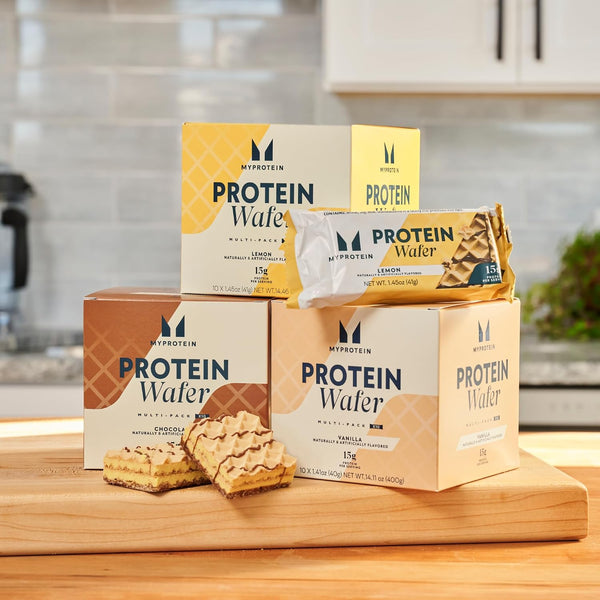 Myprotein Crispy Protein Wafers, 15g Protein, Box of 10, Chocolate