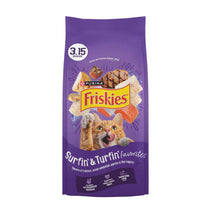 purina friskies cat food surfin and turfin favorites flavors chicken whitefish salmon filet mignon 3.15 lb bags pack of 4