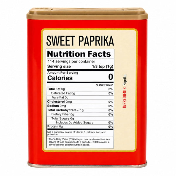 authentic Szeged Sweet Paprika Powder seasoning spice deep red 4 oz tin