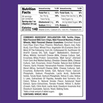 Utz Party Mix snack mix includes corn tortillas, pretzels, and cheese curls, 1.62 pounds, resealable container