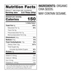 Plant Junkie Organic Chia Seeds, 8oz, USDA Organic, Non-GMO, Gluten Free, Kosher, 37% DV of Fiber