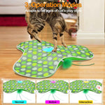 Interactive Concealed Feathers Cat Toy, Rechargeable, Touch Activated, Real Mouse Squeaky, Indoor Exercise Toy for Adult Cats