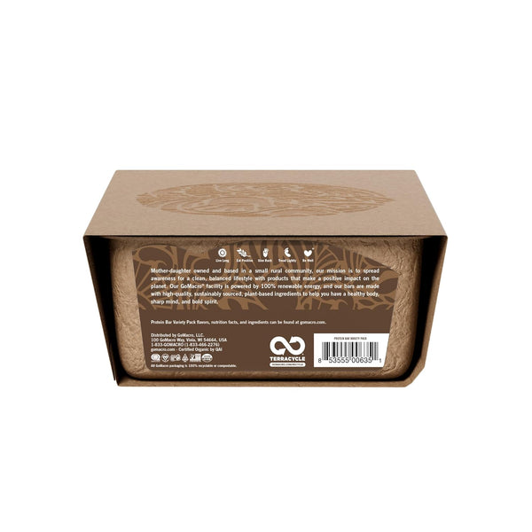 Organic Vegan Protein Bar Variety Pack 12 Count 2.3-2.4 Ounce Bars