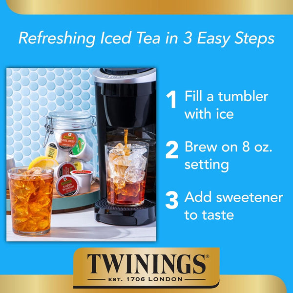 Twinings Lemon and Ginger Herbal Tea K-Cup Pods for Keurig, 24 Count