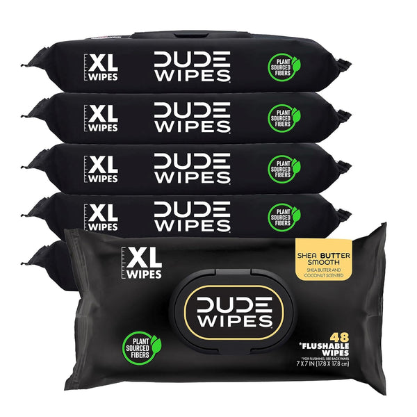 duke unscented extra-large adult wet wipes - 3 pack, 144 flushable wipes, septic and sewer safe