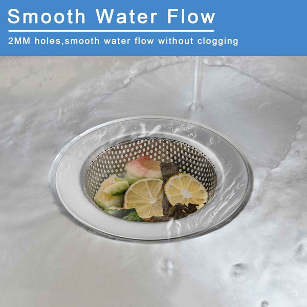 2 Pcs Sink Strainer for Most Kitchen Sink Drain Basket, Upgraded Double-Layer Safe Design Kitchen Sink Strainer (Outer Diameter 4.5 Inch)