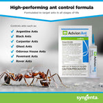 Advion Ant Gel Bait, 1 30-Gram Tube, 1 Plunger and 1 Tip, Effective Bait, Formulated with 0.05% Indoxacarb, Indoor and Outdoor Use, Killer Gel for Control of Most Major Ant Species